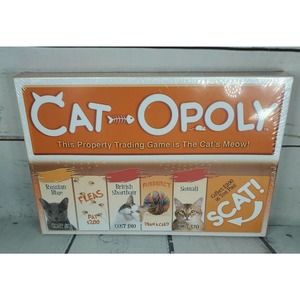 CAT-OPOLY Board Game, Monopoly Themed Game For Cat And Kitten Lovers!